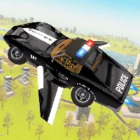 Flying Car Game: Police Games